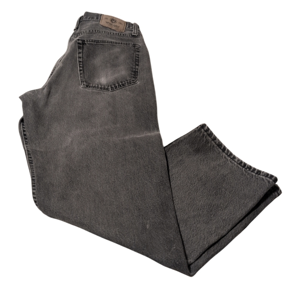 Wrangler Men’s Jeans 32x30 Black Wash Straight Fit 100% Cotton Classic Denim